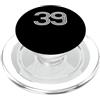 White Jersey Number 39 Shirt Sports Gift Maglia con stampa numero 39 PopSockets PopGrip per MagSafe