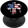 Paint Dripping Patriotic 4th of July US Paramedico EMT Primo soccorritore SME Bandiera Americana USA Drip PopSockets PopGrip Adesivo