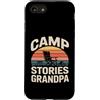 Grandpa Camping Campfire Camper Custodia per iPhone SE (2020) / 7/8 Sedia da campeggio Storie Nonno Camping fire