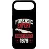 True Crime Merch for Investigative Crime Custodia per iPhone Air Esperto forense dalla nascita 1979 Compleanno a tema crimine vero