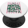 Wellness Advocate Designs Nastro di supporto per la consapevolezza della salute mentale PopSockets PopGrip Adesivo
