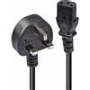Lindy Cavo di alimentazione spina UK a IEC C13, 3m