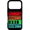 Lustige Geburtstagssprüche zum 22. B-Day Custodia per iPhone 17 Pro 22° compleanno leggendario dal giugno 2004 frase di compleanno