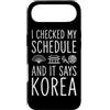 Korean Seoul Culture Hangul Travel Souve Custodia per iPhone Air Ho controllato il mio programma e dice Corea