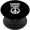 Fraxoweb Scegli la pace pacifica felicità segno di pace Messaggio d'amore PopSockets PopGrip Adesivo