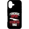 True Crime Merch for Investigative Crime Custodia per iPhone 17 Esperto forense dalla nascita 1982 Compleanno a tema crimine vero