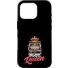 Casino Gambling & Slot Machine Vegas App Custodia per iPhone 16 Pro Slot Queen Casino Gioco d'azzardo Jackpot Vincitore Vegas Macchina