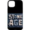 Stone Age Outfit Custodia per iPhone 15 Plus Costume divertente dell'età della pietra