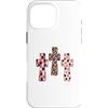 Trendy Grace Designs Custodia per iPhone 16 Pro Max Carino Christian Coquette Croce Rosa Leopard Faith Design