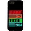 Lustige Geburtstagssprüche zum 22. B-Day Custodia per iPhone SE (2020) / 7/8 22° compleanno leggendario dal giugno 2004 frase di compleanno