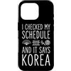 Korean Seoul Culture Hangul Travel Souve Custodia per iPhone 16 Pro Ho controllato il mio programma e dice Corea