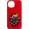 Spiral Custodia per iPhone 15 Ufficiale Spiral Flaming Rose Gothic Fantasy