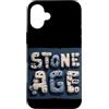 Stone Age Outfit Custodia per iPhone 16 Plus Costume divertente dell'età della pietra