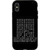 Korean Seoul Culture Hangul Travel Souve Custodia per iPhone X/XS Hangul Lettere alfabeto coreano cultura coreana Souvenir