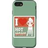 Modernes Damen t-shirt Herren Geburtstag Custodia per iPhone SE (2020) / 7/8 I Love Hot Moms Boho T-Shirt Uomo Donna Frase Divertente