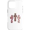 Trendy Grace Designs Custodia per iPhone 16 Pro Carino Christian Coquette Croce Rosa Leopard Faith Design