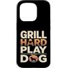 Backyard Bbq Dog Lover Custodia per iPhone 15 Pro Grill Difficile Giocare Con Cane Backyard Barbecue Amante
