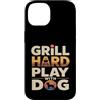Backyard Bbq Dog Lover Custodia per iPhone 14 Grill Difficile Giocare Con Cane Backyard Barbecue Amante