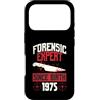 True Crime Merch for Investigative Crime Custodia per iPhone 17 Pro Esperto forense dalla nascita 1975 Compleanno a tema crimine vero