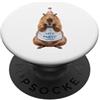 Capybaras Animal Lover PS Capibara Let's Pawty Festa di Compleanno Amante degli Animali PopSockets PopGrip Adesivo