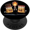 Funny Match Outfit Divertente Match Box Lotta con fiammiferi in fiammiferi costume PopSockets PopGrip Adesivo