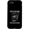 Alpha Wolf Moon Sigma Greek Alpha Wolf S Custodia per iPhone SE (2020) / 7/8 Nascondi la tua mamma The Alpha is Here Wolf Maschio Werwolf Meme