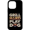 Backyard Bbq Dog Lover Custodia per iPhone 14 Pro Max Grill Difficile Giocare Con Cane Backyard Barbecue Amante