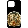 Jimbeels Custodia per iPhone 16 Pro Max Cozy Camp Crew Tenda Fuoco