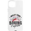 Muay Thai fight fight kick Thai boxing m Custodia per iPhone 15 Plus Muay Thai Boxing Fighter Guerriero del Ring