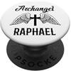 Archangel Raphael / Catholic Protector D Arcangelo Raffaello/San Raffaele Protezione cattolica Design PopSockets PopGrip Adesivo