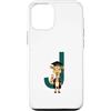Timowo Studio Custodia per iPhone 12/12 Pro Giraffa Diploma Lettera J Alfabeto Animale
