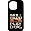 Backyard Bbq Dog Lover Custodia per iPhone 15 Pro Grill Difficile Giocare Con Cane Backyard Barbecue Amante