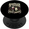 Vineyard Boxed Connoisseur Designs Sommelier In Formazione Principalmente Bere Vino Vino PopSockets PopGrip Adesivo