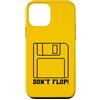RETRO TECH MERCH Custodia per iPhone 12 mini Don't Flop Retro 3.5 Inch Floppy Disk Divertente Vintage Tech Pun