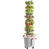 VEVOR Torre Idroponica da Interno, Sistema di Coltivazione Senza Terra a 10 Livelli con 50 Capsule, Controllo App e Ruote, con Serbatoio da 20 L e Pompa, per Erbe Aromatiche Fiori Frutta e Verdura