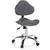 HJH Office Sedia da scrivania per bambini KIDDY GTI-3 Tessuto grigio scuro Sedia da ufficio per bambini ergonomica, cresce con il bambino, 634134