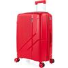ITACA - Valigia media da viaggio rigide. Trolley medio con 4 Ruote Materiale PP resistente e super leggero - Robusta 20 kg TSA, Rosso