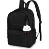 AOOSA Zaino Scuola Superiore, Impermeabile Zaino Casual, Zaini Uomo Donna Leggero 15,6 Pollici Laptop Bag, Grande Capacità Daypack Backpack per Università Viaggi Lavoro Scuola Sport