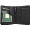 VISCONTI Portafoglio Bi-Fold in Pelle Collezione Heritage BRIXTON Blocco RFID HT11 Nero