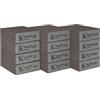 SZWLJ 12pezzi(6granulazione 60/100/120/150/180/220) Spugna abrasiva con supporto in ‌carta vetrata‌ per legno/metallo-riutilizzabile.Ideale per lavori manuali e riparazioni auto.