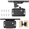 Kalexion Chiusura a scatto per armadio, serratura per porta dell'armadio, cassetti da campeggio, chiusura con 8 viti, blocco push lock per cucina, porte, armadi (2 pezzi)
