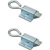TopHomer 2 chiavistelli automatici per porta, ad anello, chiusura a molla, per cancelli, stanze, capannoni, armadietti dell'hotel (su)