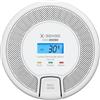 X-Sense Rilevatori di Monossido di Carbonio Interconnesso Senza Fili, Sostituibile Alimentato a Batteria con LCD di Facile Lettura, Conforme allo Standard EN 50291, CO03D-W, 1-Pack