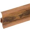 Mon Mobilier Design Battiscopa con goulotte passacavo in PVC 59 mm - 1,10 m con angoli, raccordi e fermagli, marrone, Lot de 20