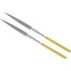 CoCud Lima Ago Rivestita in Diamante, | Asta 3mm Lunghezza 140mm |, Lima Mezza Tonda Rivestita in Diamante - (Applicazioni: Metallo Vetro Pietra), 2Pz