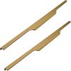 DSWZLQDXB Set da 2 Tiretti per Cassetti Lega di alluminio Maniglia dell'armadio Nascosta Maniglie per Mobili Bordi con puntine da disegno Pomello per armadio Manopole a Corrimano (600mm)