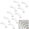 DAVIDJAMESCLARKE 10 Pezzi Curva Di Raccordo 90° Per Tubo Rigido Passacavi, 16mm,Gomito a 90° Per Elettrico, per cavi, cantina da parete, soffitto, per tutti i tipi di 16 mm