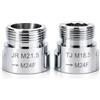Tylola Adattatore per rubinetto M18.5/M21.5 su filettatura interna M24 - Adattatore per regolatore di getto nascosto (Cache Aerator) - adatto per regolatore di getto, risparmio d'acqua e filtro dell'acqua
