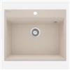 BB BuyBath Lavello cucina in granito con 1 vasca 60x50 cm beige - Drax