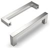 Amerdeco 5 pezzi Maniglie per Mobili da Cucina Nickel rotto Maniglie cucina Distanza fori 128 mm armadietti in acciaio inossidabile per mobili da cucina Decorazioni per la casa
